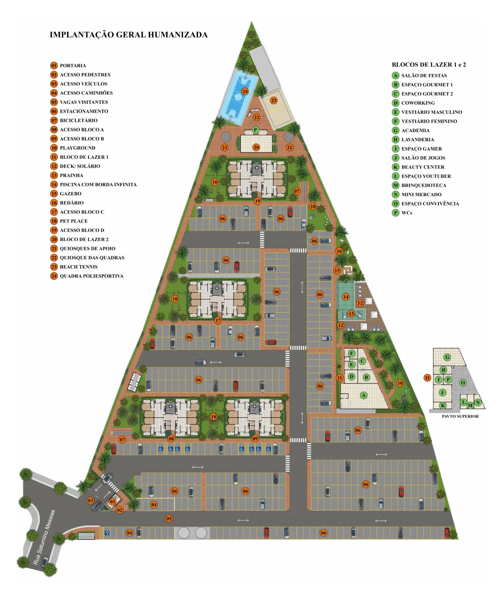 Planta: Implantação